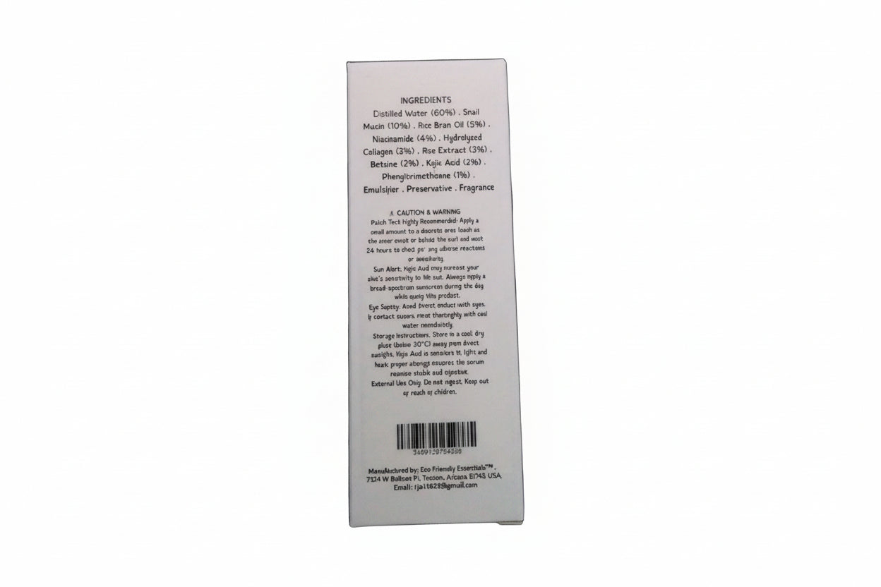 Face Serum Kojic Acid Snail Mucin