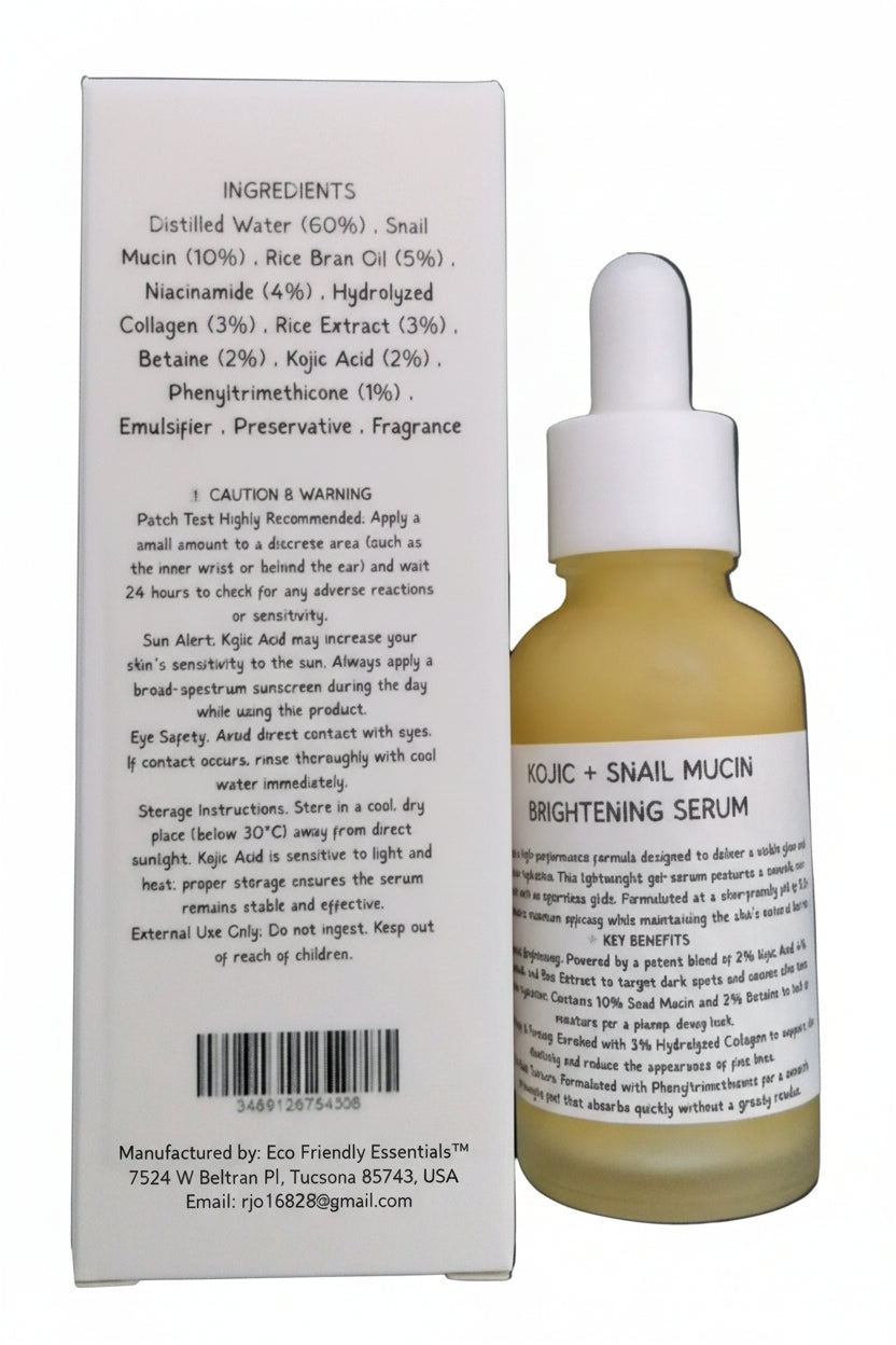 Face Serum Kojic Acid Snail Mucin