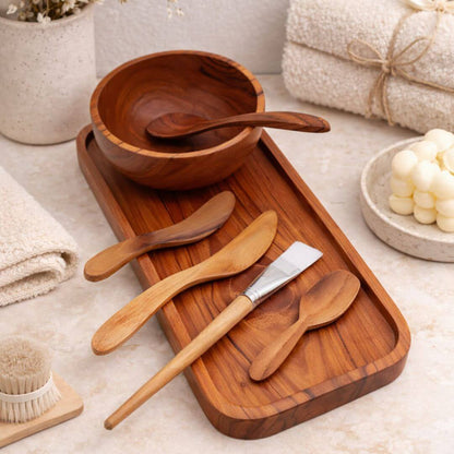 teak wood wax application set Waxed Wood Finish