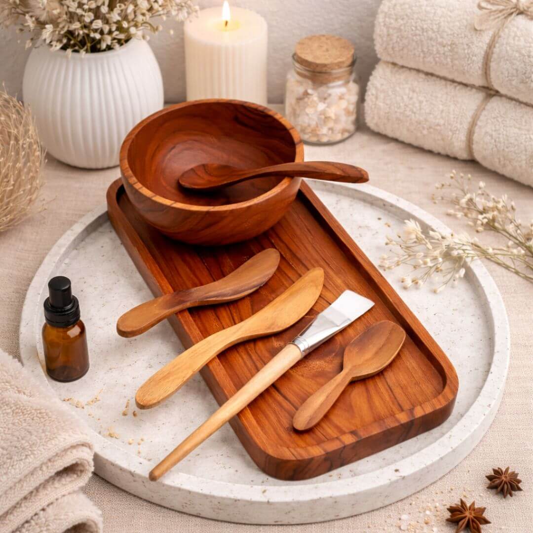 teak wood wax application set Waxed Wood Finish