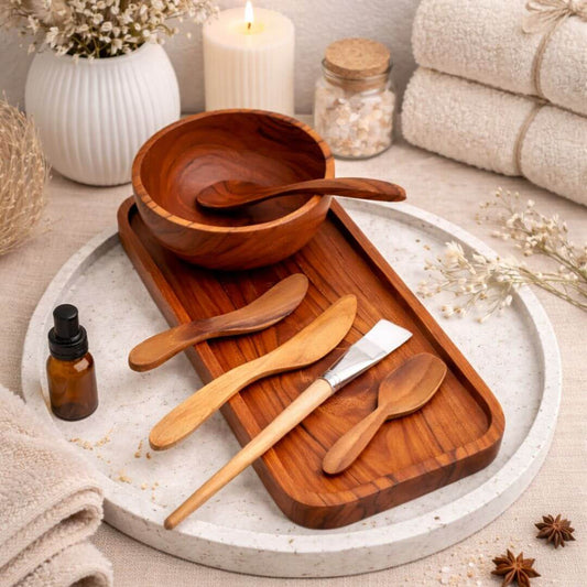 teak wood wax application set Waxed Wood Finish