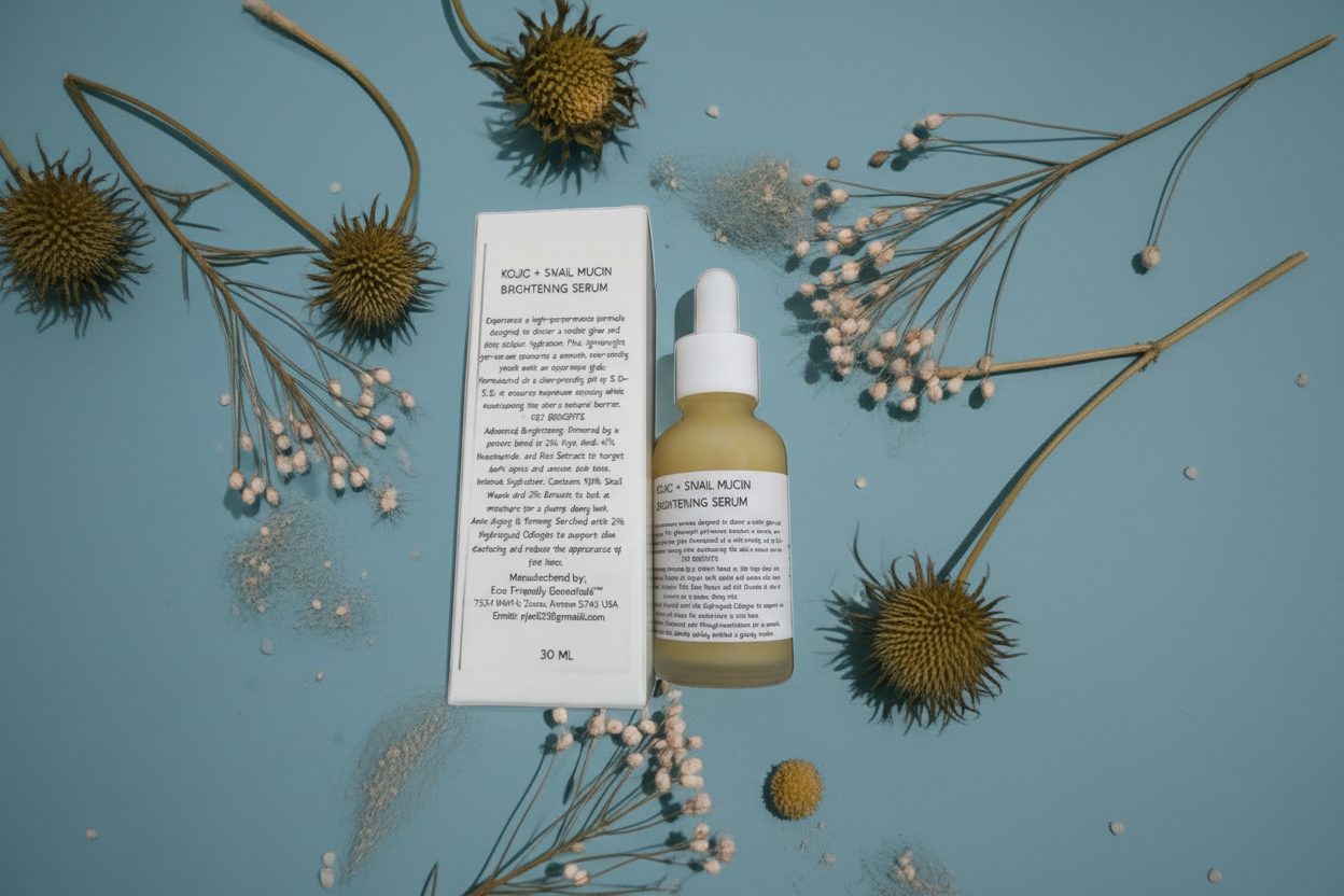 Face Serum Kojic Acid Snail Mucin